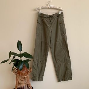 J Crew Olive Straight Leg Cargo Military Pants